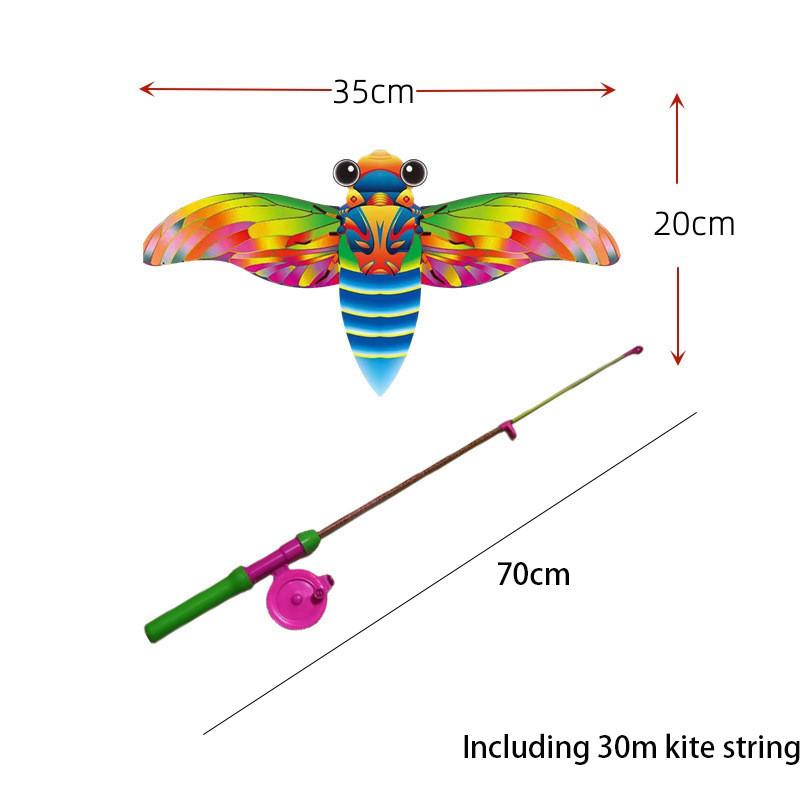 Техника изготовления воздушных змеев Вэйфан 35 см Динамичный Змей «Замороженная акула» Для детей