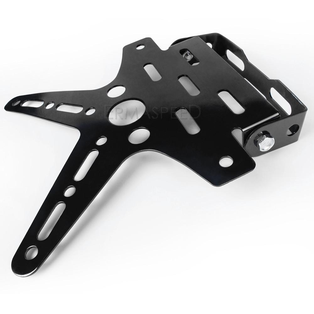 Универсальный держатель номерного знака мотоцикла из алюминиевого сплава, монтажный кронштейн, регулируемая крышка регистрационного номерного знака, мото