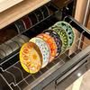 6 Piece Vintage Bohemian Style Ceramic Plates Set 5 in Appetizer Plates  Dishwasher-safe