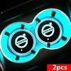 2pcs automotive LED water coaster multi-color switching is suitable for Volvo v40 v60 s60 s90 xc60 xc90 xc40 s40 v30 xc70 v70 t5