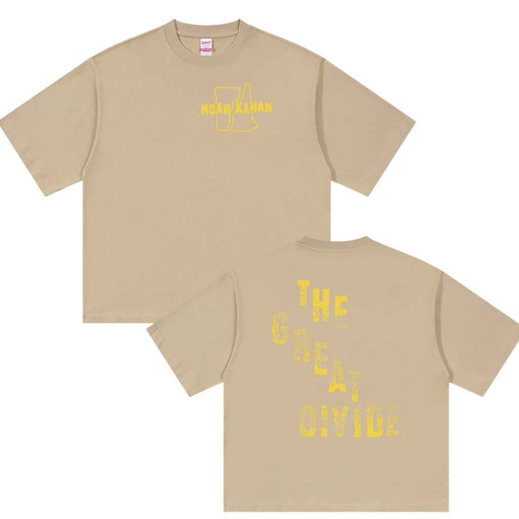 Vintage Noah Kahan The Great Divide Tour 2026 T Shirt Unisexs Hip Hop Fashion Short Sleeve Tshirts100 Cotton Tshirt Streetwear