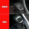 1PCS Carbon Fiber ABS look Gear Shift Knob Cover Trim For 2019 2020 Toyota RAV4