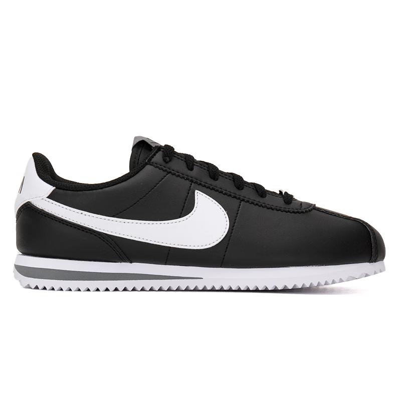 Nike Cortez Искусственная кожа Нескользящие Низкие Детские Lifestyle Кроссовки Черный Белый DM0950-001