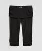 LMOOD WOMEN Martini Shirred Capri Pants Black