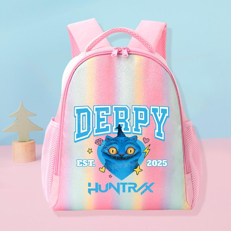 KPop Demon Hunters School Rainbow Backpack Rumi Mira Zoey Girl Student Backpack Anime Movie Women Travel Rucksack Birthday Present