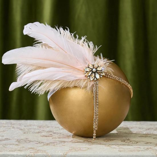 1920s Jewelry Set Headband Gloves Earrings Set Sparkling Earrings Headwear with Sequins Beads Role-Playing Accessories