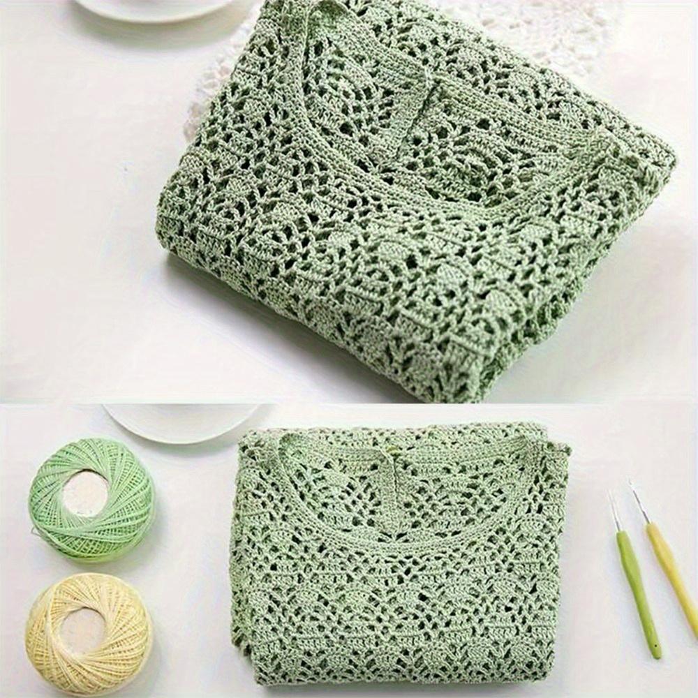 2 шт. пряжи из мерсеризованного хлопка для кружева 50 г/шт. - мягкая и универсальная для вязания крючком и спицами шарфов, шалей, шапок и кукол