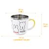 Miffy Non-slip Stainless Steel Cup, Mixed Colors, 1 Piece