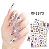 1 шт. Наклейки для ногтей с бабочками и цветами 3D Весенние цветочные листья Самоклеящиеся переводные наклейки Слайдер DIY Украшение для нейл-арта