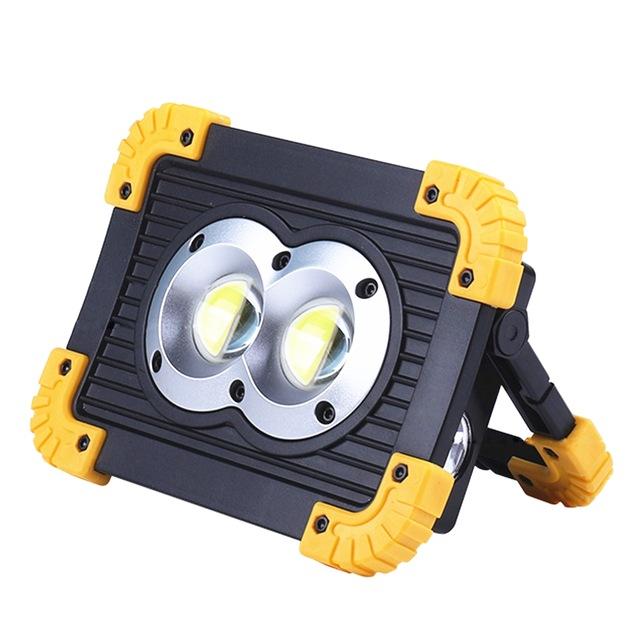 LED Work Light 18650 Rechargeable Searchlight Handheld Spotlight Outdoor Waterproof Emergency Light Auto Repair Light