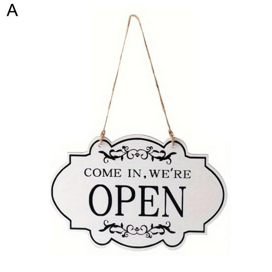 Rustic Business Sign Wooden Open And Closed Sign Double Sided