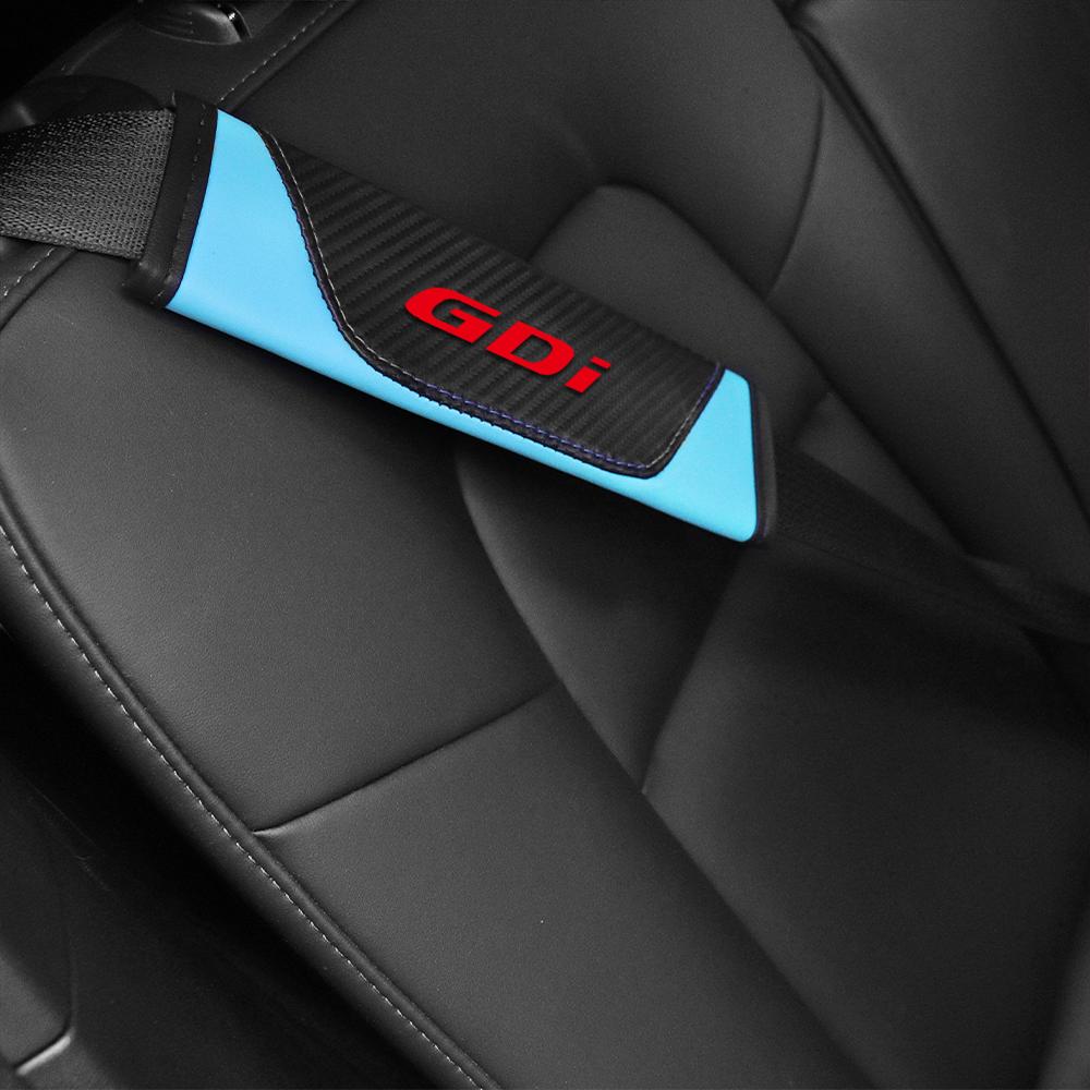 Car Seat Belt Covers Adjustable Safety Belt Cover Shoulder Pad Interior Accessories For HYUNDAI GDI i30 Tucson i10 ix35 i40 Kona PP17