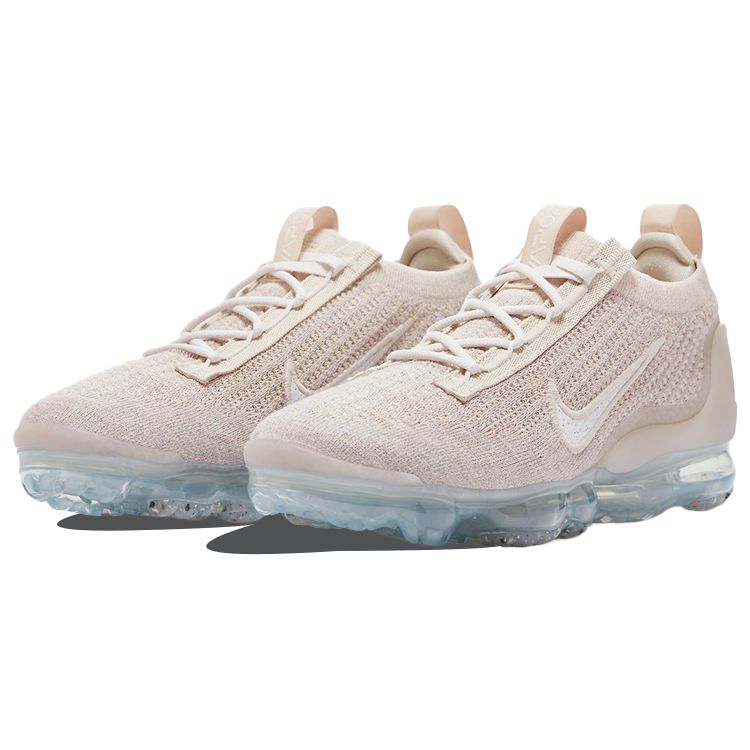 Nike Air VaporMax 2021 Flyknit Oatmeal Женские кроссовки Cream Phantom Metallic-Silver DC9454-101