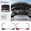 Настоящее мягкое углеволокно для Toyota RAV4 XA50 2024 2025 LHD RHD Наклейка на рамку спидометра