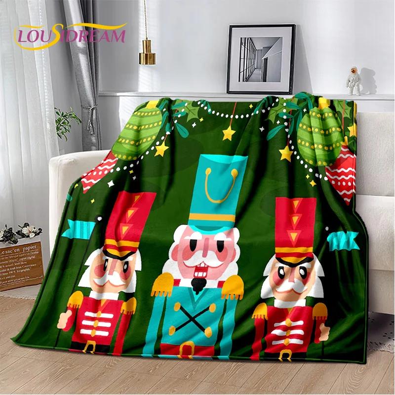 Рождественская елка Щлкунчик Мультяшная Сказки Плед, Мягкий Плед для Дома Спальни Кровати Дивана Пикника Поездки Покрытие Подарок Девочке