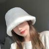 Women's Hat Fleece Bucket Hat Faux Fur Thick Warm Comfy Sun Hat Headwear 56-58cm