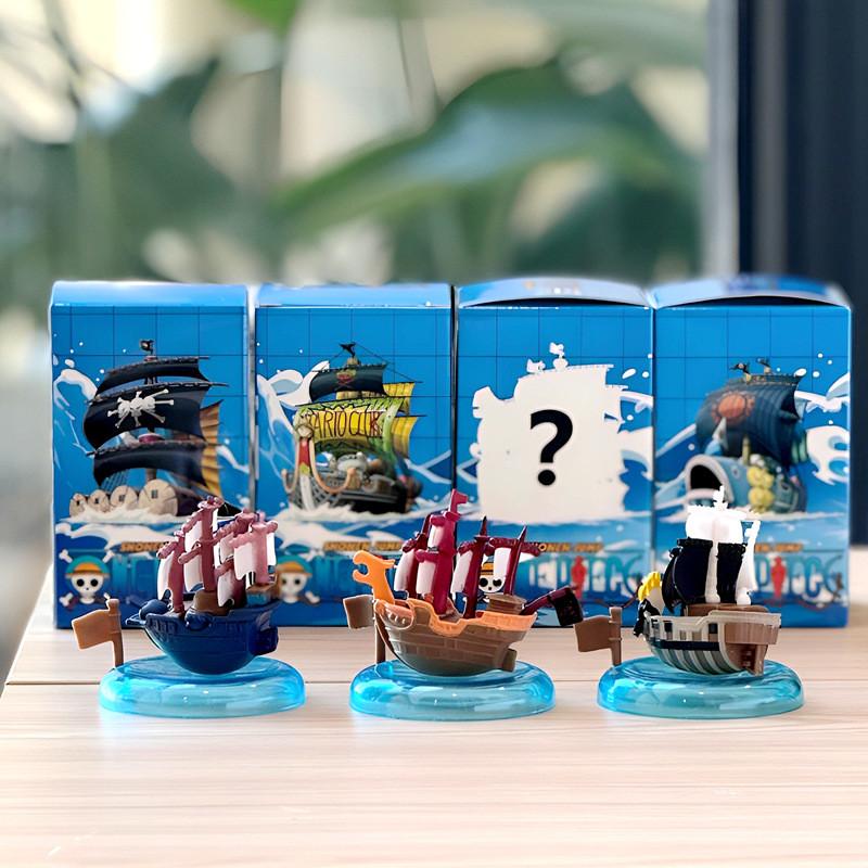 Набор моделей пиратских кораблей One Piece для детей, ПВХ, коллекционные фигурки, декор для стола, подарок