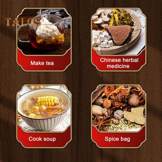 50 шт. пакетиков для специй для приготовления супа, многоразовый мешок со шнурком, чайные пакетики, неотбеленный марлевый мешок для процеживания, заваривания чая