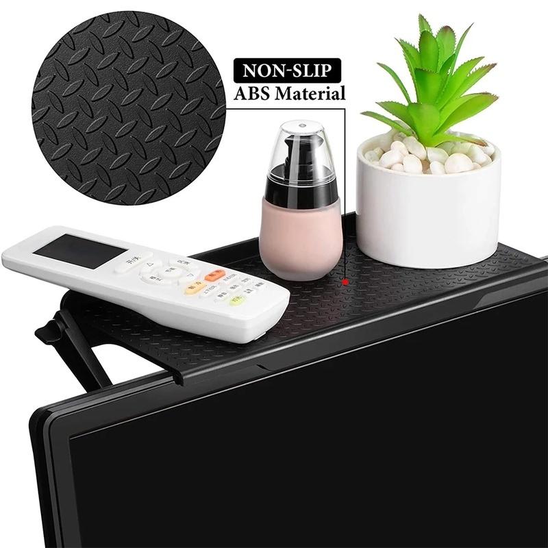 Товарная стойка для телевизора, монитора, органайзера, верхней полки для хранения экрана, практичного домашнего хранения, компьютерного офиса, многофункционального органайзера