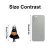 2D Pumpkins Man Christmas Tree Decoration Pendant Car Rearview Mirror Pendant Halloween Party Decorations, Horror Pumpkins Skeleton Witch Pendant