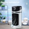 Portable Quiet Oscillating Floor Standing Bladeless Fan with 6 Wind Speeds Timer Cooling Fan Table Air Conditioner