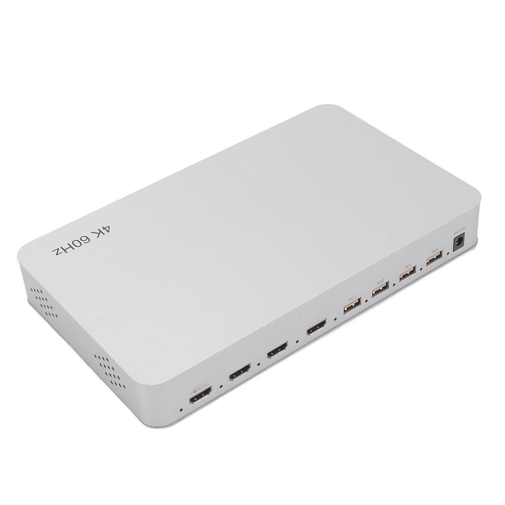 KVM Switch 4x1 4 Ports Support 4K At 60Hz 2K At 120Hz 4 In 1 Out HD Multimedia Interface KVM