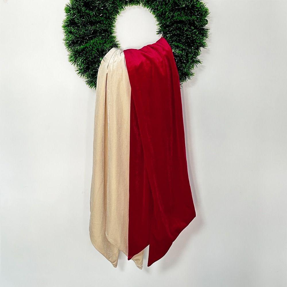 Velvet Christmas Wreath Ribbons 209cm Long Decorative Sash Christmas Decoration