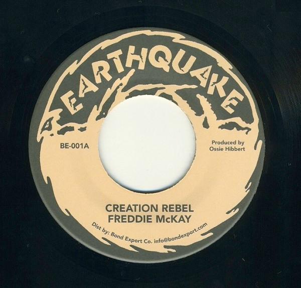 7-дюймовая пластинка FREDDIE MCKAY Creation Rebel BE001 Earthquake 2011 US Reggae Ska Dub Б/у