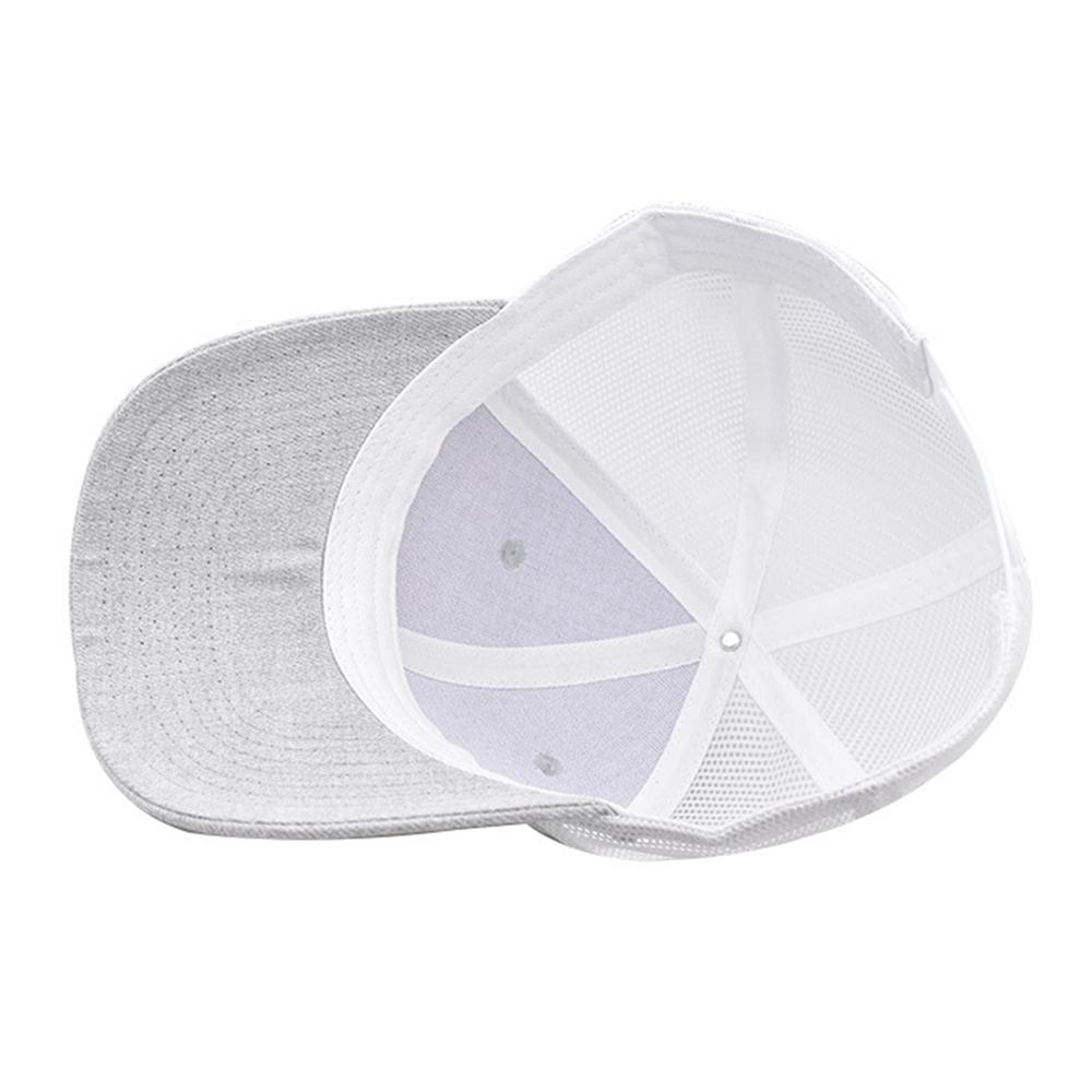 Хип-хопБейсбольная кепка для мужчин и женщин сетчатая кепка с неглубоким изогнутым карнизом, летняя шляпа унисекс, дышащая шляпа, теневая кепка, встроенная кепка