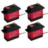 4-Piece Set DS3225 Waterproof 25KG Digital Servo, Full Metal Digital Steering Servo with 25T Servo Arm for RC (270°)