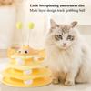 Cat Toy Bee Amusement Board Becomes a Fun Toy for Young Cats To Entertain Themselves. Cat Spinning Wheel Toy Is a Great Tool for Relieving Boredom
