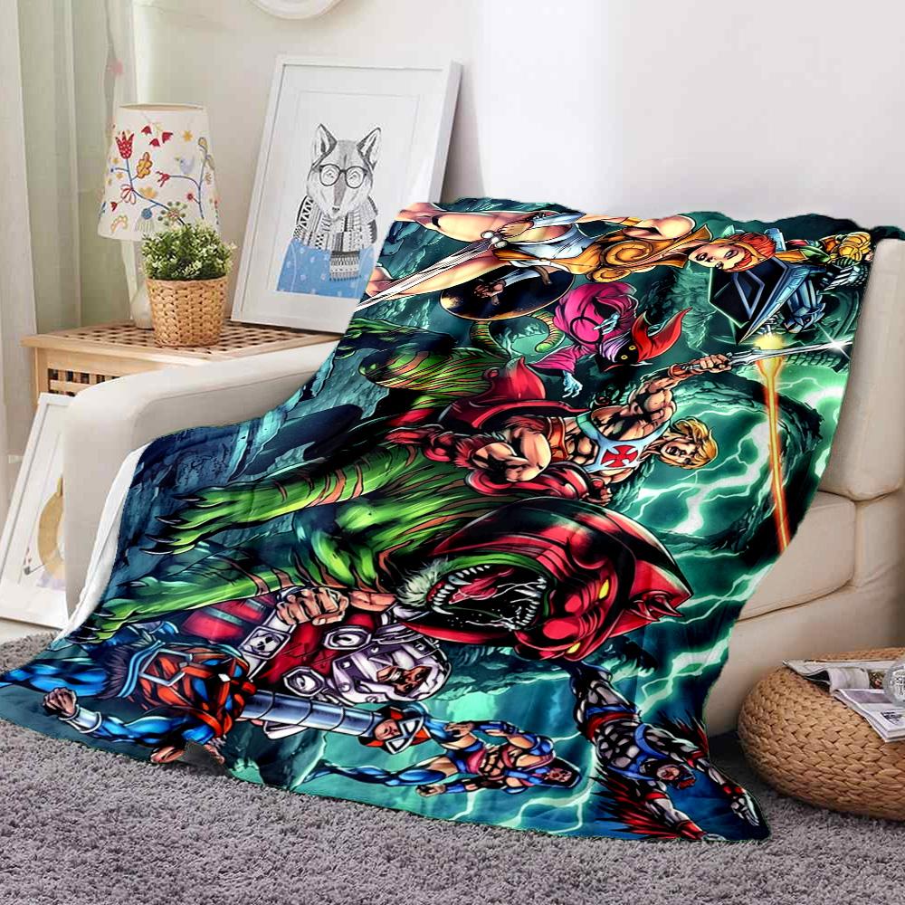 Heman Masters Universe Flannel Blanket Throw Blanket Soft Warm Sofa Bed Camping home Decor Unique Christmas Gift C926151