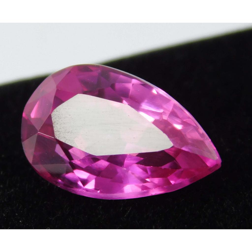 Natural Pink Ruby Ring Size Pear 5 Ct Certified Loose Gemstone Free Delivery A-1255