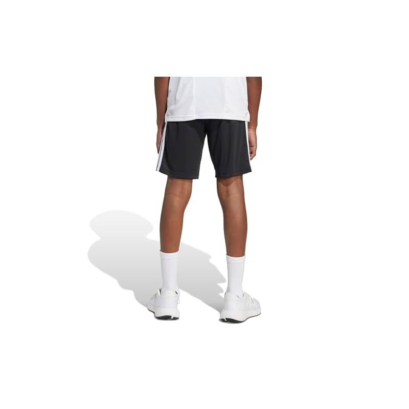 Шорты Adidas Kids TR-ES с 3 полосками, Унисекс, KQH03 Черный/Белый (JJ1038) Размер 120