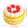 Kawaii Cake Медленнорастущие сжимаемые игрушки для снятия стресса для детей Мягкая игрушка для снятия стресса из искусственной кожи Имитация еды Сжимаемая игрушка для торта