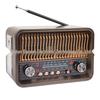 Ретро-радио Bluetooth - FM/AM/SW, MP3-плеер, светодиодный фонарик, слот для карт, многодиапазонное, многофункциональное
