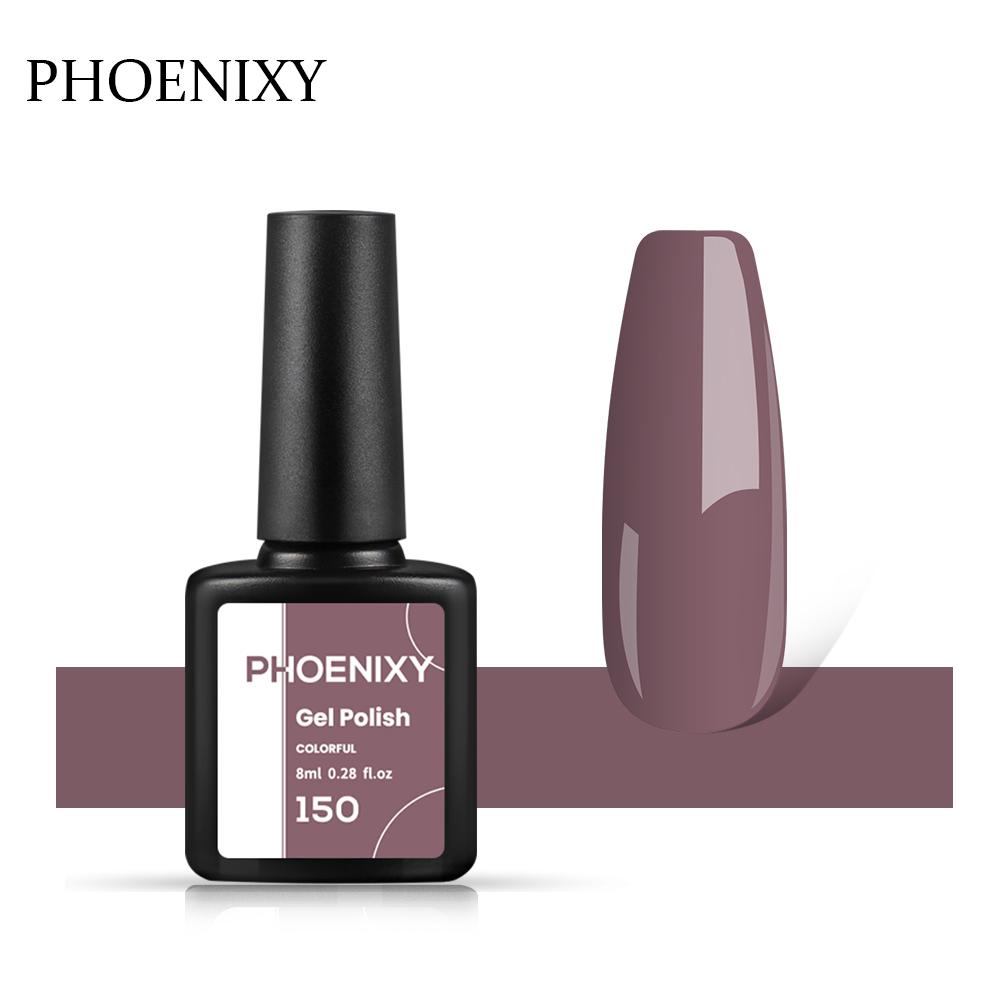 PHOENIXY, 60 цветов, гель-лак для ногтей, долговечный гель-лак, верхнее базовое покрытие, полуперманентный гель-лак, дизайн ногтей «сделай сам»
