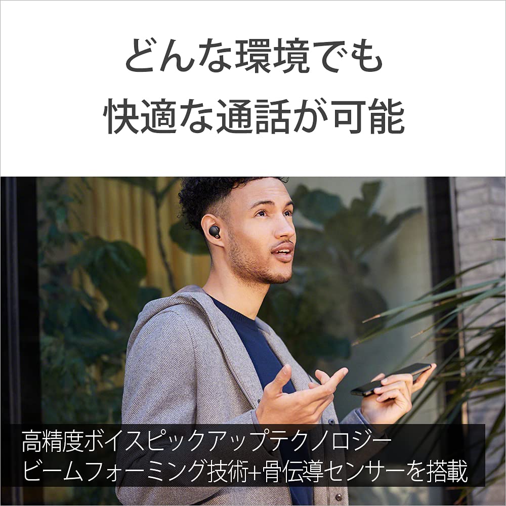 Sony Беспроводные Наушники с Шумоподавлением True Wireless Amazon Alexa Bluetooth Совместимость с LDAC Аудио Эквивалент До 8 Часов Непрерывного Воспроизведения Качество Звонков