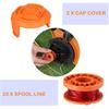 Mower Accessories Spool Trimmer Spool Cutting Rope And Cutting Line WA0010 Replacement Grass Trimmer Line Spool Set For Worx