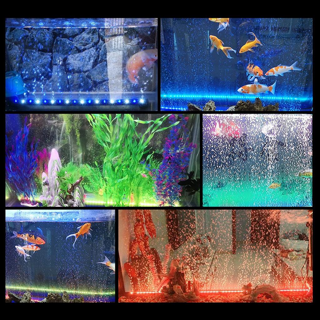 Водонепроницаемый светодиодный светильник для аквариума, водонепроницаемые фонари для аквариума, многоцветная погружная лампа