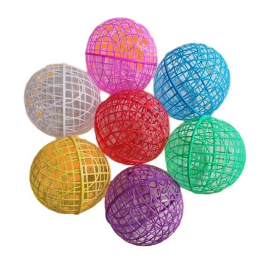 Rolling Chicken Ball Cage Detachable Chicken Ball Plastic Mesh Enclosure Chickens Orb Cage to Free Range for Hamsters Parrots Chicks
