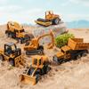 6pcs/set Alloy Engineering Truck Car Classic Construction Model Vehicle Loader Tractor Excavator Educational Toys For Kid Gifts