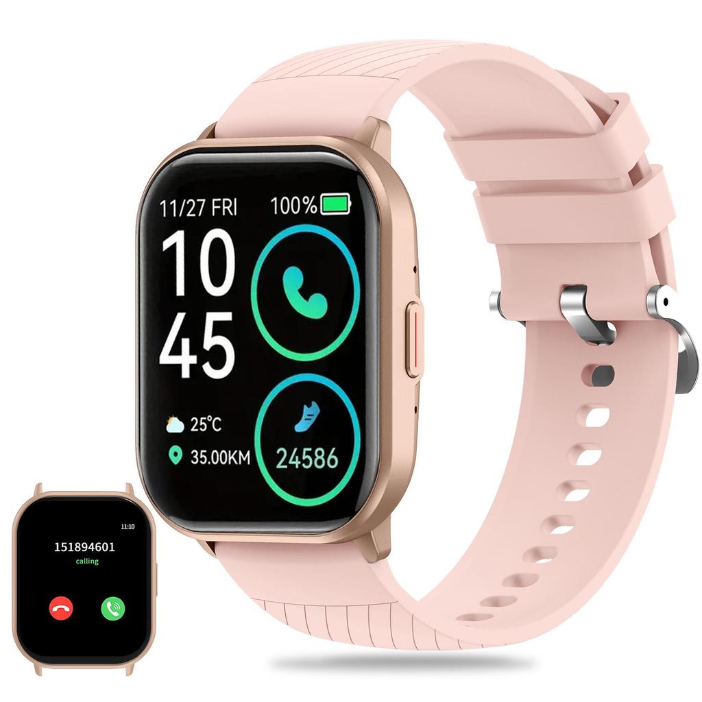 Умные часы с Bluetooth-вызовом, спортивные трековые часы с камерой контроля сердечного ритма, для Android IOS