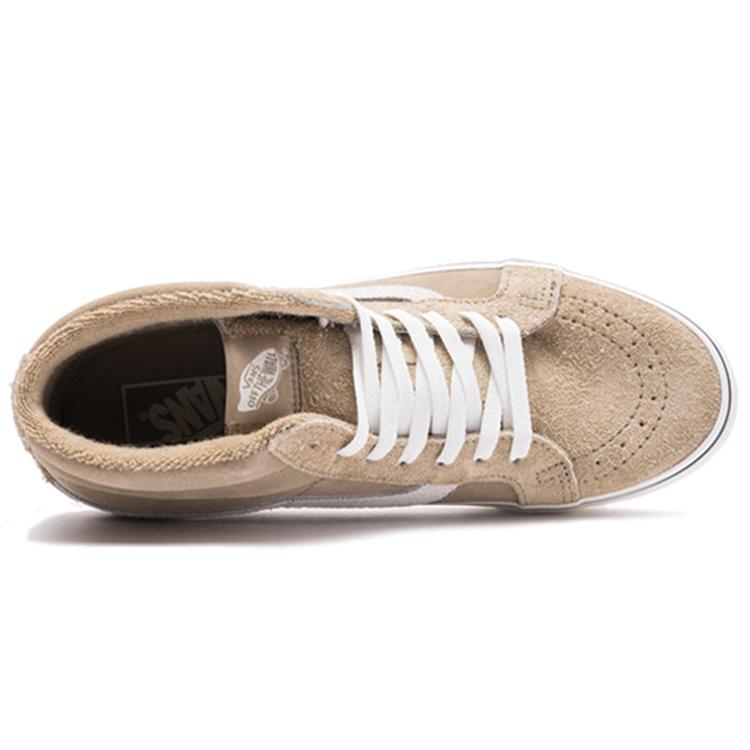 Sk8 Vans-Mid Reissue Hairy Suede Mix - Tan VN0A3MV8U8N