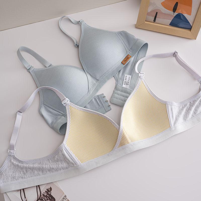 Маленькая грудь, собранная без стального кольца, нижнее белье, женский тонкий бюстгальтер, однотонный, для подростков, для определенного периода развития, мягкий, удобный, дышащий