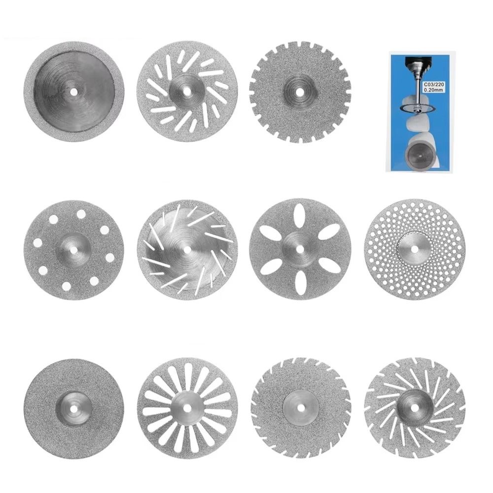 1 шт. Ультратонкий стоматологический алмазный диск, диски, зернистость, отрезной диск, инструмент для полировки и контурирования