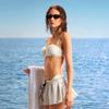 Sexy European-American style swimsuit, women's skirt bikini, beach vacation 1011 summer new swimsuit