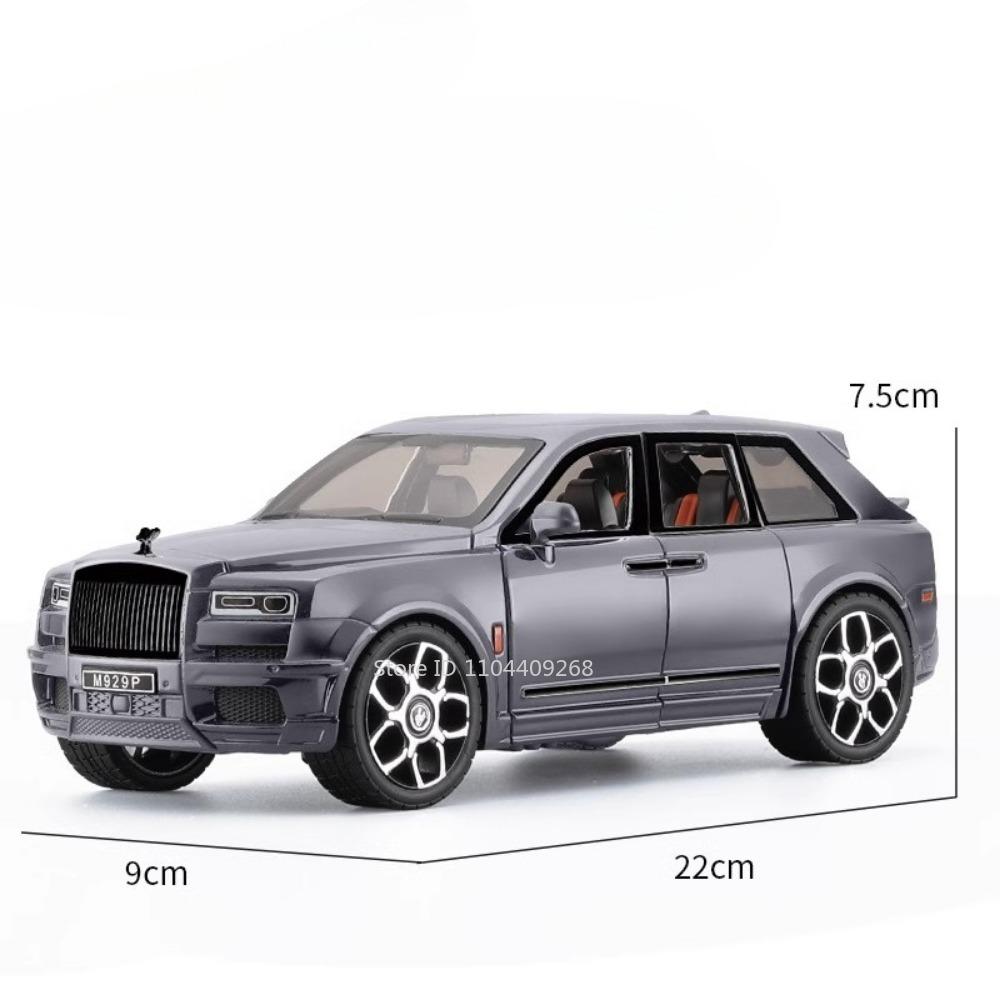 Large Size 1:20 Rolls Royce Cullinan AE86 Car Model Toy Music Light Pull-back Free Wheeling Vehicle Models Children Adult Gifts