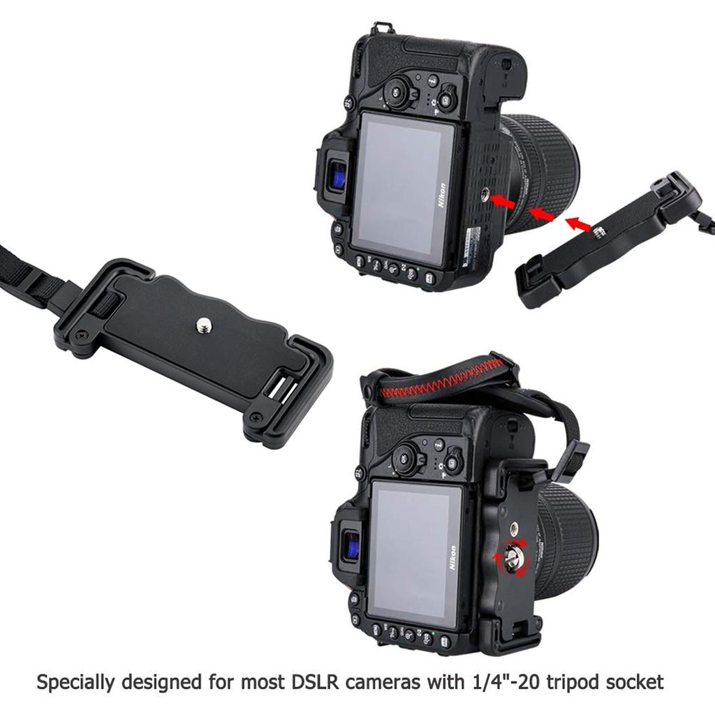 JJC SLR Camera Strap with for Canon Nikon Z50 COOLPIX Sony A7C A7M3 U-Shaped Base, Red, 6DM2, 5DM4, 80D, 9000D, Z5II, II, Z6III, Z6, Z7, P1100, R,