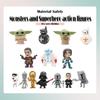 Movie Mini Action Figure Master Yoda 14 Pcs Set Darth Vader Toys Kids